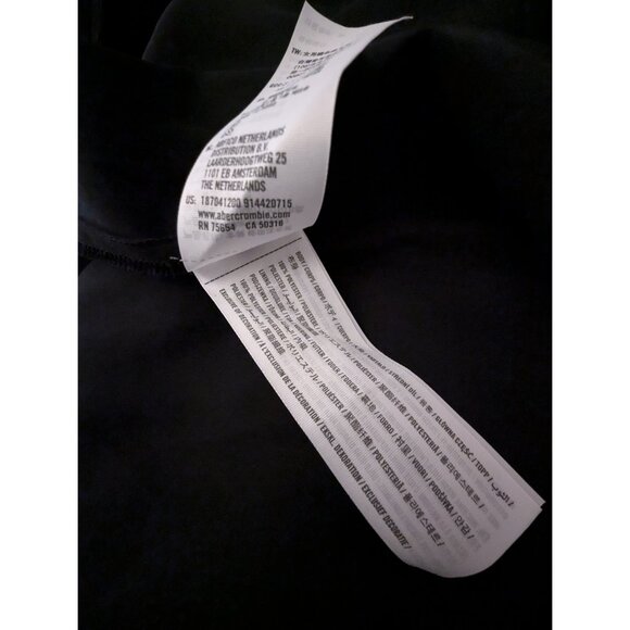 Abercrombie & Fitch Black Midi Dress - Picture 9 of 10